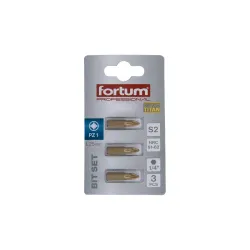 Bit készlet S2 titanium bevonattal PZ1x25mm 1/4″ 3 részes
