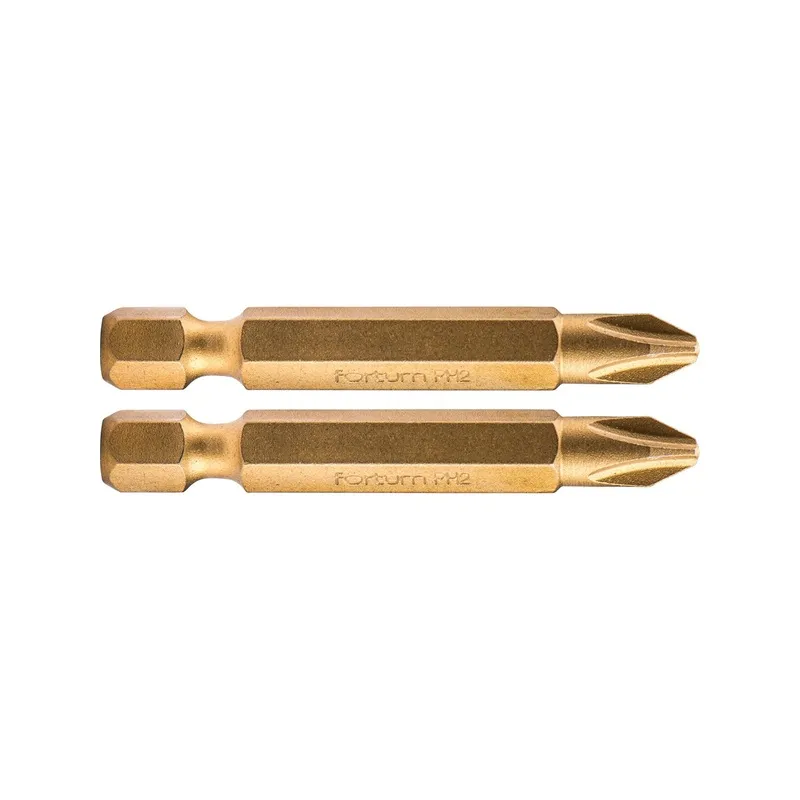 Bit készlet S2 titanium bevonattal PH2x50mm 1/4″ 2 részes
