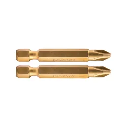 Bit készlet S2 titanium bevonattal PH2x50mm 1/4″ 2 részes