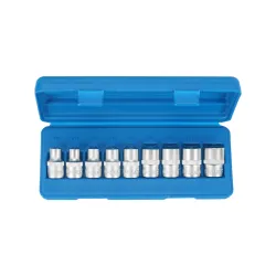 E-torx dugókulcs készlet 1/2″ E10-E24 9 részes
