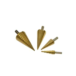Lépcsős lemezfúró készlet HSS TiN 4-39mm 4 részes