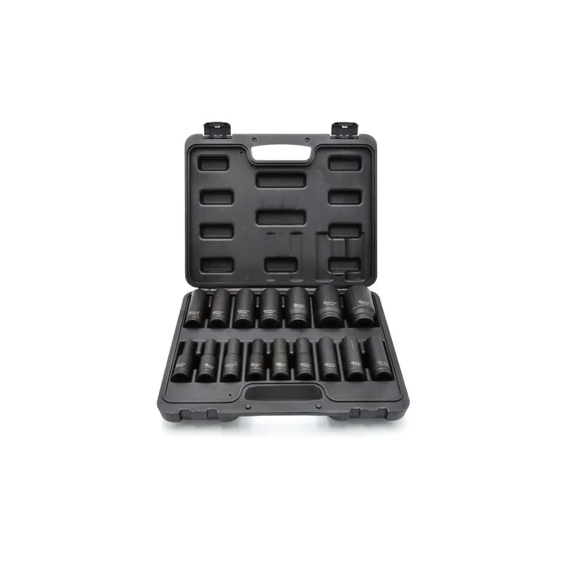 Hosszított légkulcsfej készlet 1/2″ 10-32mm 16 részes