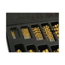 Fémfúró készlet HSS titán 1-10mm 170 részes