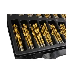 Fémfúró készlet HSS titán 1-10mm 170 részes