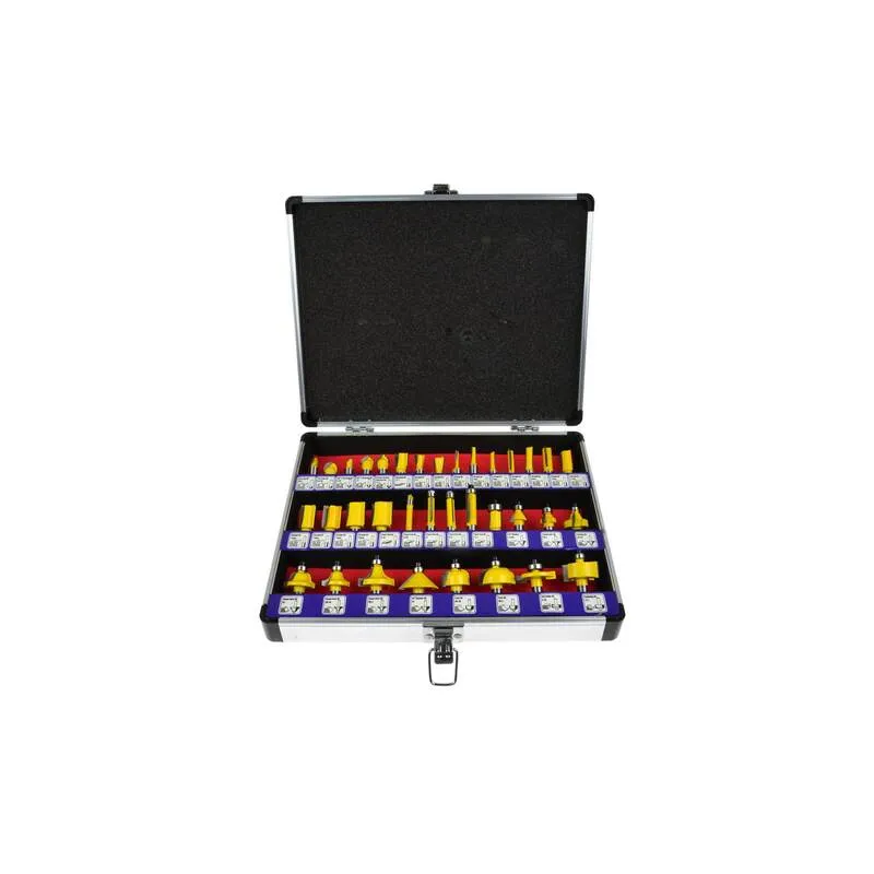 Felsőmaró készlet fához 8mm 35 részes