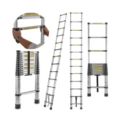 Alumínium teleszkópos létra 3,8m 150kg