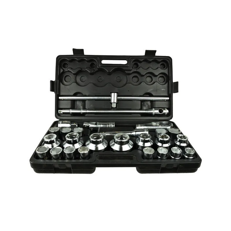 Dugókulcs készlet 6 lapú 3/4″, 1″ 21-65mm 26 részes