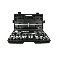 Dugókulcs készlet 6 lapú 3/4″, 1″ 21-65mm 26 részes
