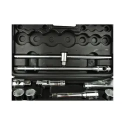 Dugókulcs készlet 6 lapú 3/4″, 1″ 21-65mm 26 részes