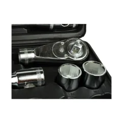 Dugókulcs készlet 6 lapú 3/4″, 1″ 21-65mm 26 részes