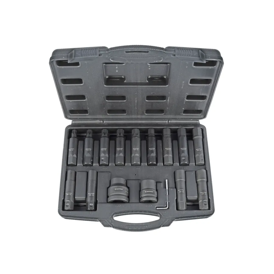 Gépi bit készlet 3/4″ és 1″ befogó adapterekkel 16 részes