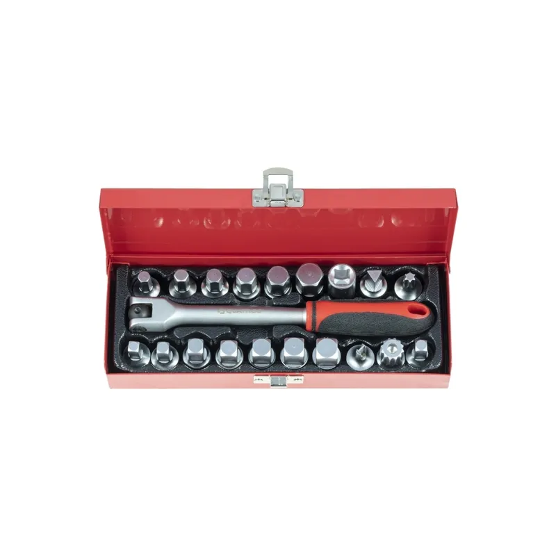 Olajleeresztő csavar kulcs készlet 3/8″ 20 részes