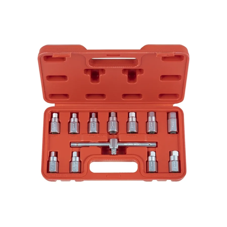 Olajleeresztő csavar kulcs készlet 3/8″ 12 részes