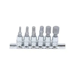 XZN bit dugókulcs készlet 1/4″ M4-M12 6 részes