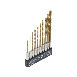 Titán fúró készlet 1/4″ befogás 1,5-6mm 10 részes