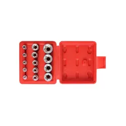 E-torx dugókulcs készlet E4-E24 1/4″, 3/8″, 1/2″ 14 részes