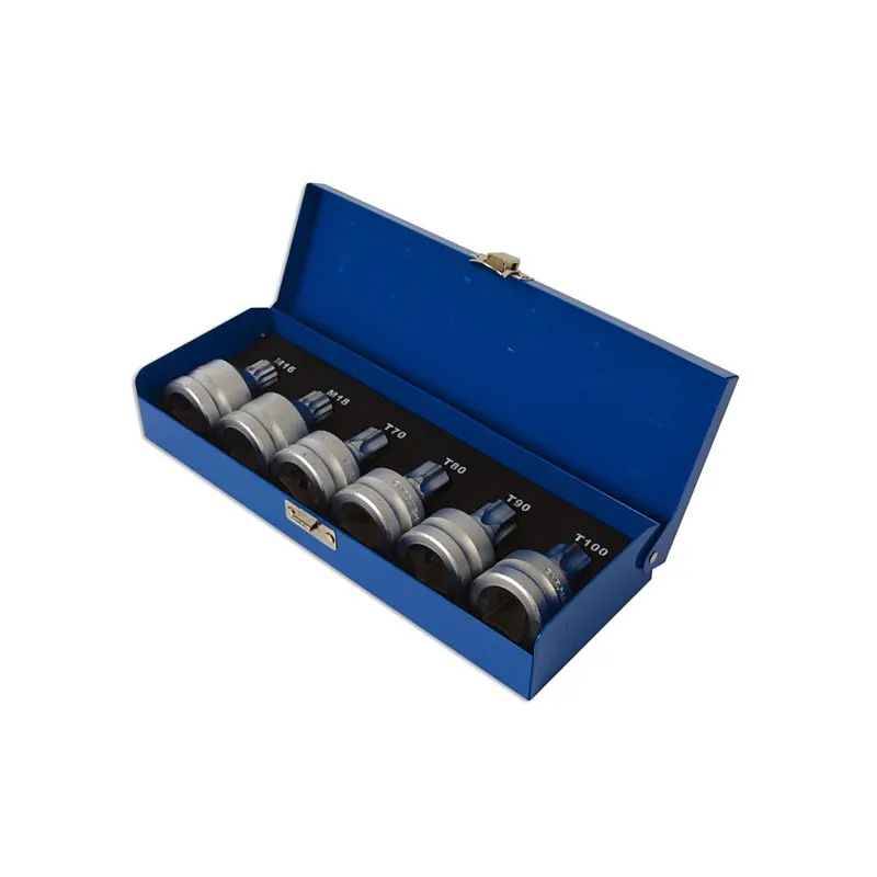 Bit dugókulcs készlet XZN és torx 3/4″ 6 részes