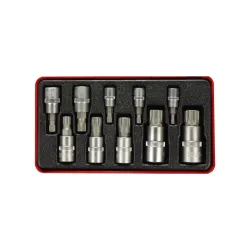 Bit dugókulcs készlet XZN M4-M18 1/2″ 10 részes