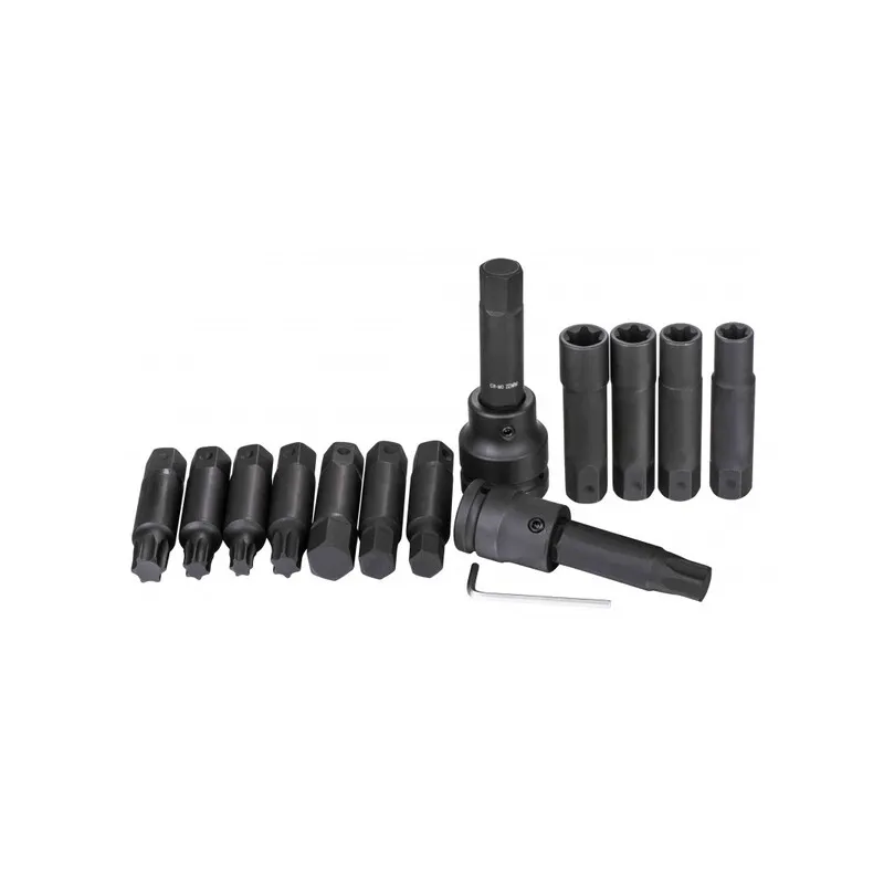 Gépi bit készlet 3/4″ és 1″ befogó adapterekkel 16 részes
