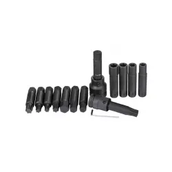Gépi bit készlet 3/4″ és 1″ befogó adapterekkel 16 részes