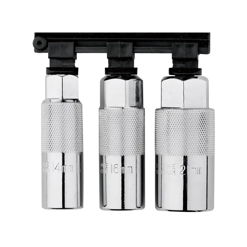 Gyertyakulcs készlet 14, 16, 21mm 3/8″ 3 részes