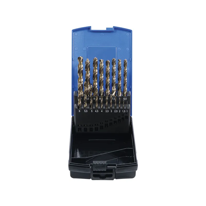 Spirálfúró készlet HSS-G M35 kobaltacél 1-10mm 19 részes