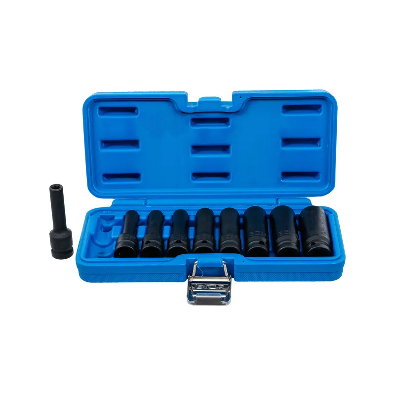 Gépi hosszú E-torx dugókulcs készlet E10-E24 1/2″ 9 részes
