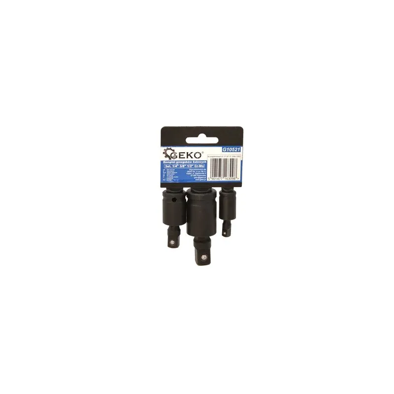 Gépi csukló készlet 1/4″, 3/8″, 1/2″ 3 részes