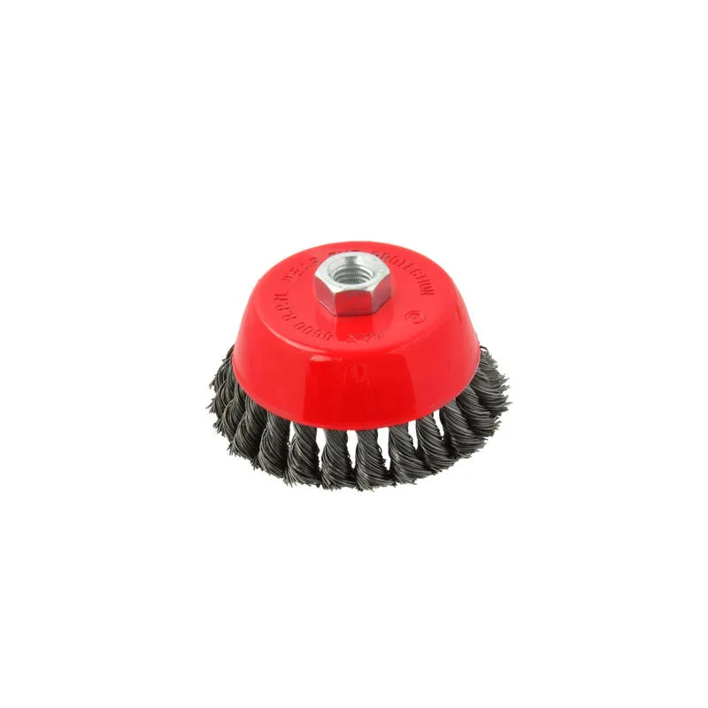 Fazékkefe sodrott acél 100mm/4″ M14