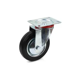 Forgó kerék acél/gumi 150kg 160mm