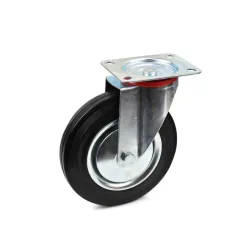 Forgó kerék acél/gumi 230kg 200mm