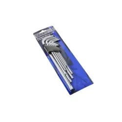 Furatos torx kulcs készlet T15-T55 260mm 9 részes