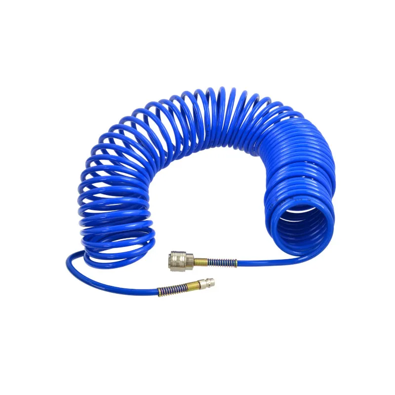 Spiráltömlő csatlakozókkal PU 5x8mm 15m