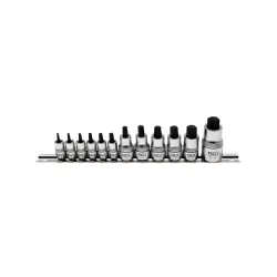 Extra rövid torx bit dugókulcs készlet T8-T60 12 részes
