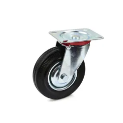 Forgó kerék acél/gumi 100kg 125mm
