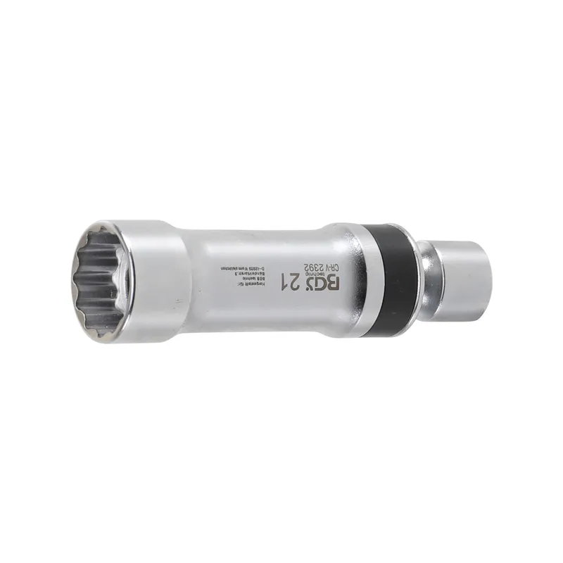 Csuklós gyertyakulcs tartórugóval 21mm 12 szögű 3/8″