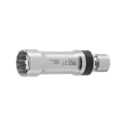 Csuklós gyertyakulcs tartórugóval 21mm 12 szögű 3/8″