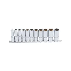 Hosszú dugókulcs készlet 12 szögű 3/8″ 8-19mm 11 részes