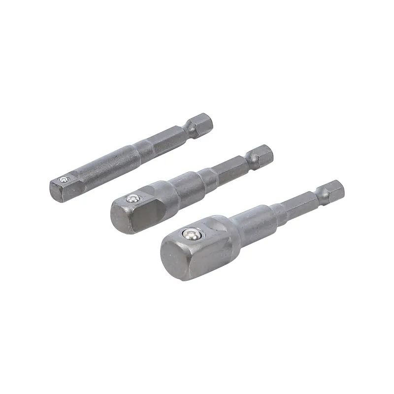 Dugókulcs átalakító készlet fúrógéphez 1/4″, 3/8″, 1/2″ 3 részes