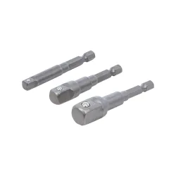 Dugókulcs átalakító készlet fúrógéphez 1/4″, 3/8″, 1/2″ 3 részes