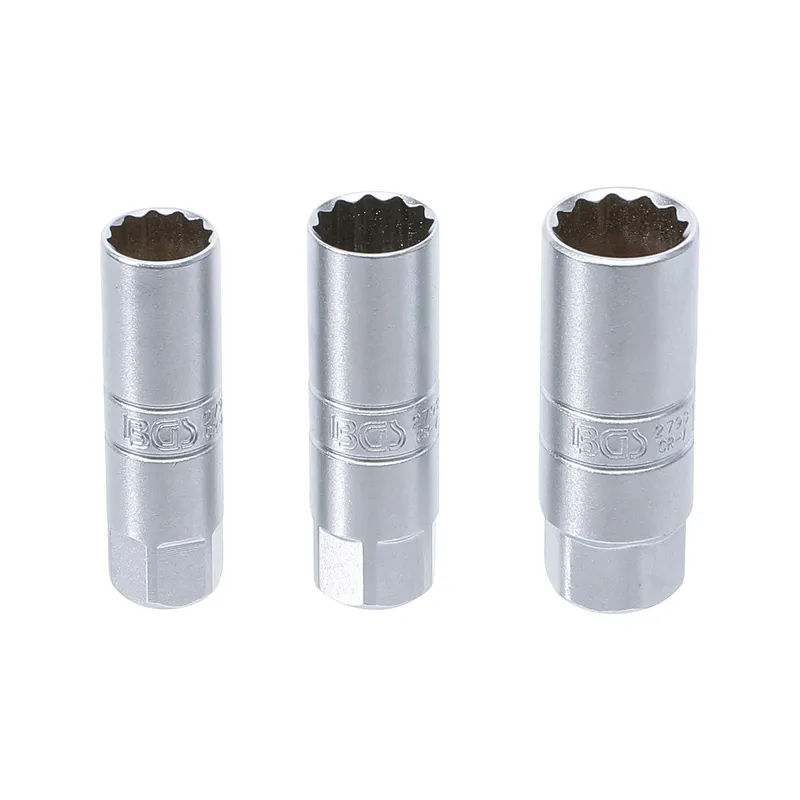 Gyertyakulcs készlet 14, 16, 18mm 3/8″ 3 részes