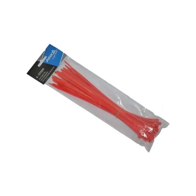Kábelkötegelő piros 5x250mm 50 részes