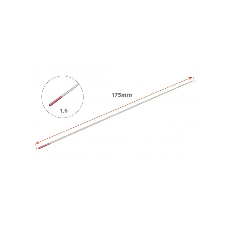 Wolfrám hegesztő elektróda 1,6x175mm DC-TIG