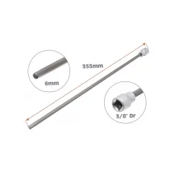 Imbusz bit dugókulcs VAG féltengelyhez 6mm 3/8″ 355mm