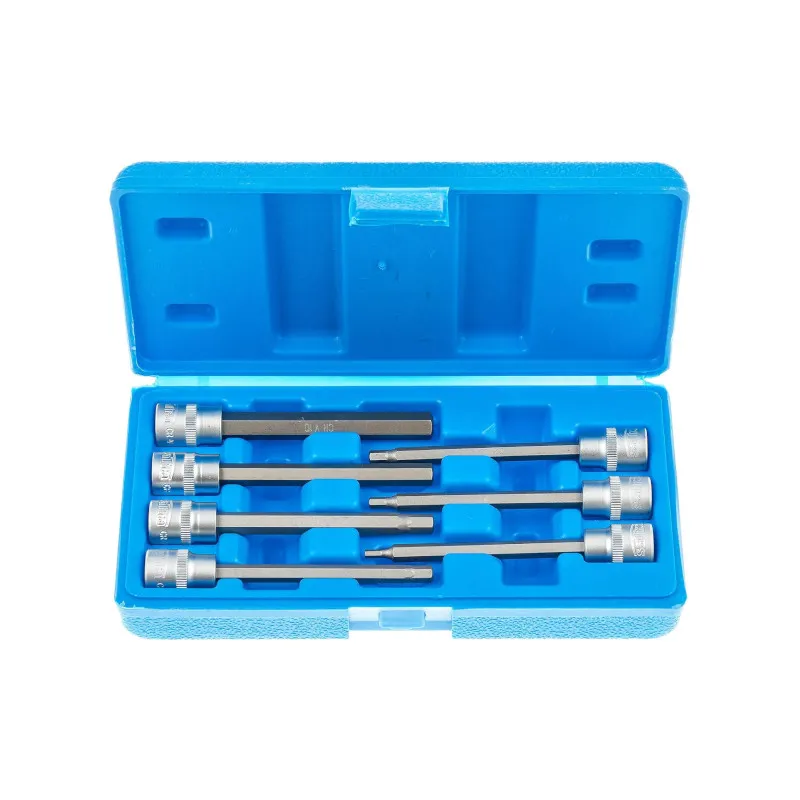 Imbusz hosszú bit dugókulcs készlet 3/8″ 3-10mm 7 részes