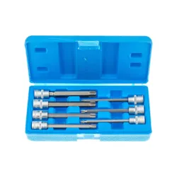 Torx hosszú bit dugókulcs készlet 3/8″ T25-T60 7 részes