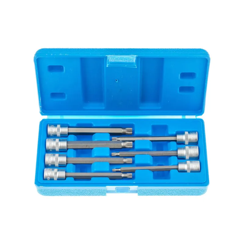 XZN hosszú bit dugókulcs készlet 3/8″ M4-M10 7 részes