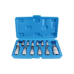 Torx bit dugókulcs készlet 1/4″, 3/8″, 1/2″ T10-T55 13 részes