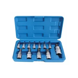 Torx plus bit dugókulcs készlet 1/4″, 3/8″, 1/2″ 12 részes