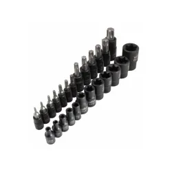 Torx bit dugókulcs és E-torx dugókulcs készlet 25 részes
